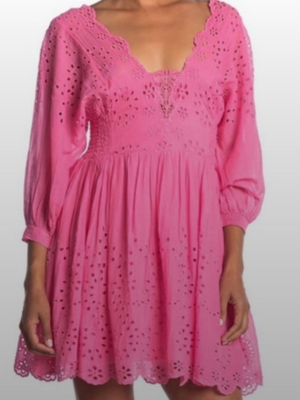 Free People One pink mini dress sz M - summer, sorority rush, date night